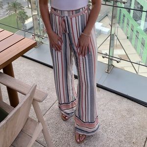 Express Striped Linen Pants